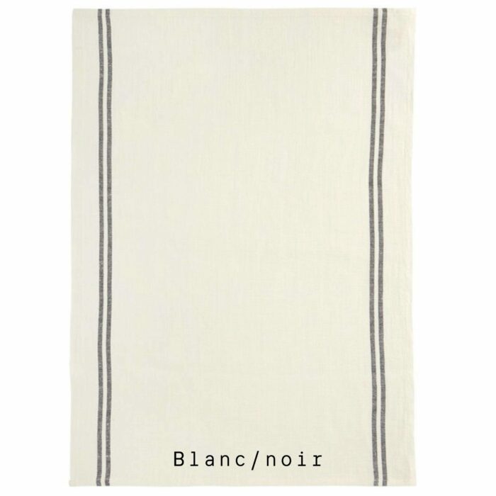 torchon-blanc-noir-charvet-editions-fabriqué-en-france