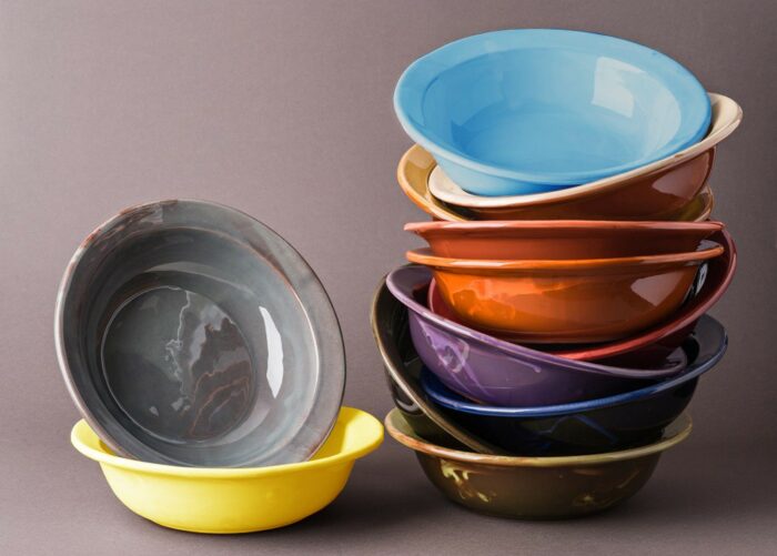 assiette jatte poterie barbotine ceramique