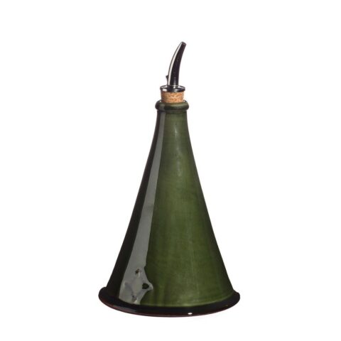 huilier conique provençal ceramique barbotine vert