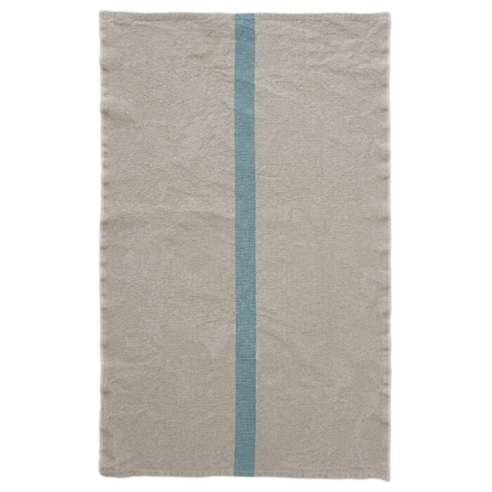 torchon doudou lin bleu marron charvet editions