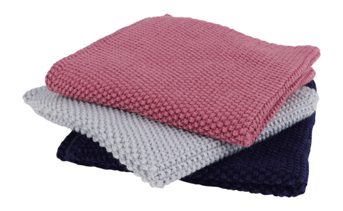 lavettes tricotées en coton redecker