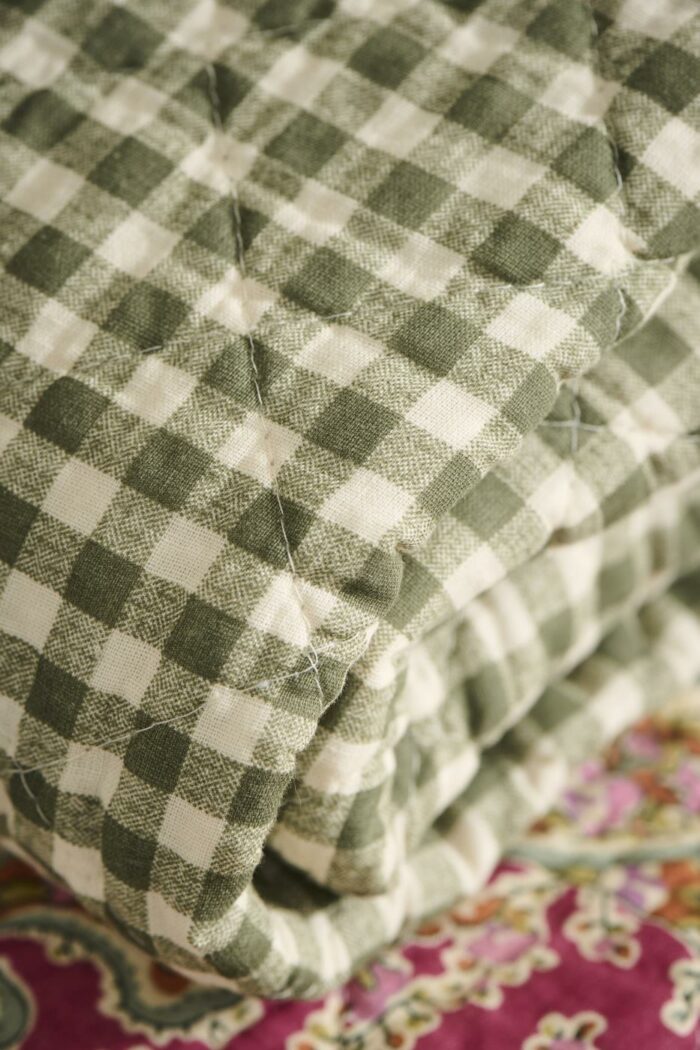 plaid vichy carreaux verts