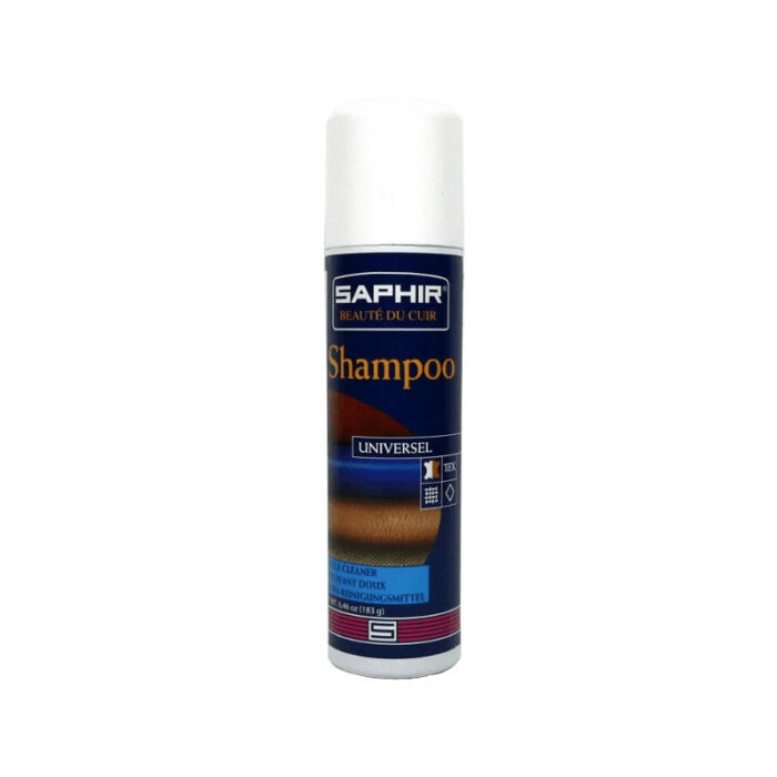 shampoo mousse nettoyante chaussures cuir tissu saphir