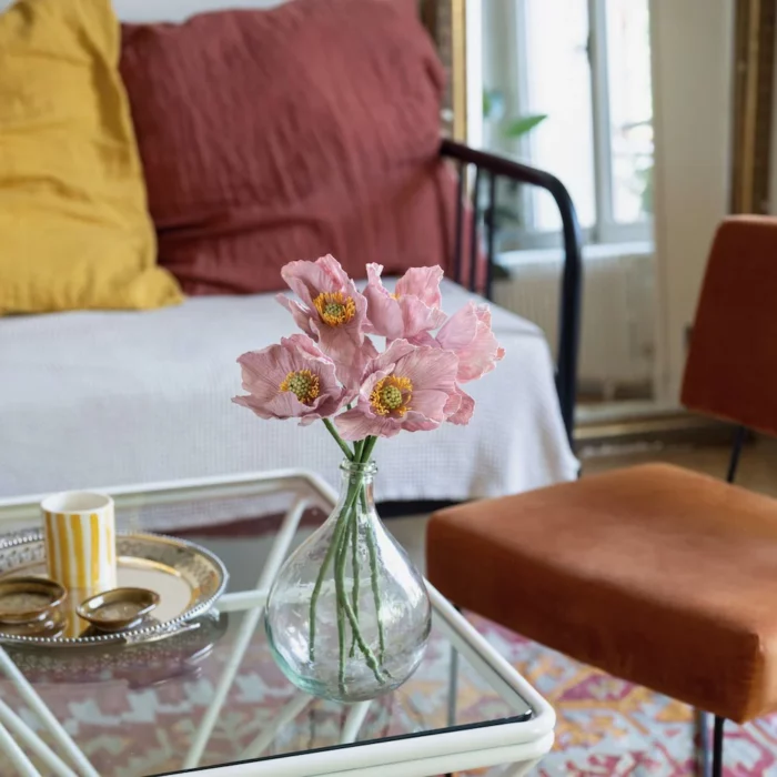 pavot fleur en papier fait main flowrette