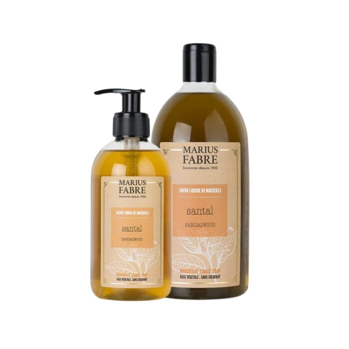 savon liquide de marseille mains et corps santal marius fabre