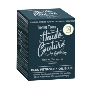 teinture bleu pétrole en poudre haute couture