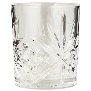 verre à eau ciselé en verre transparent ib Laursen