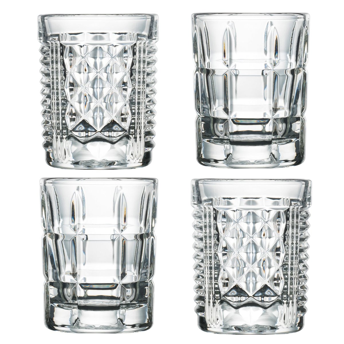 coffret de 4 verres à shooters la rochere