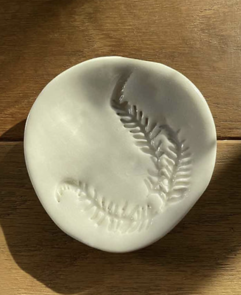 coupelle soucoupe pour bruler encens faite main porcelaine