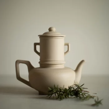 cafetière théière manufacture digoin grès brut naturel