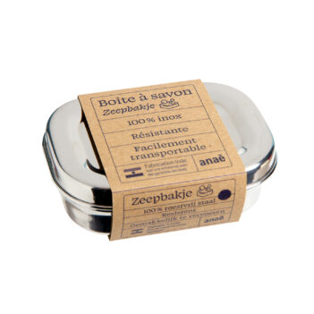 boite à savon en inox rectangulaire anaé