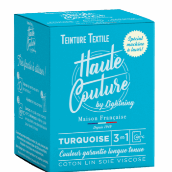 teinture haute couture turquoise