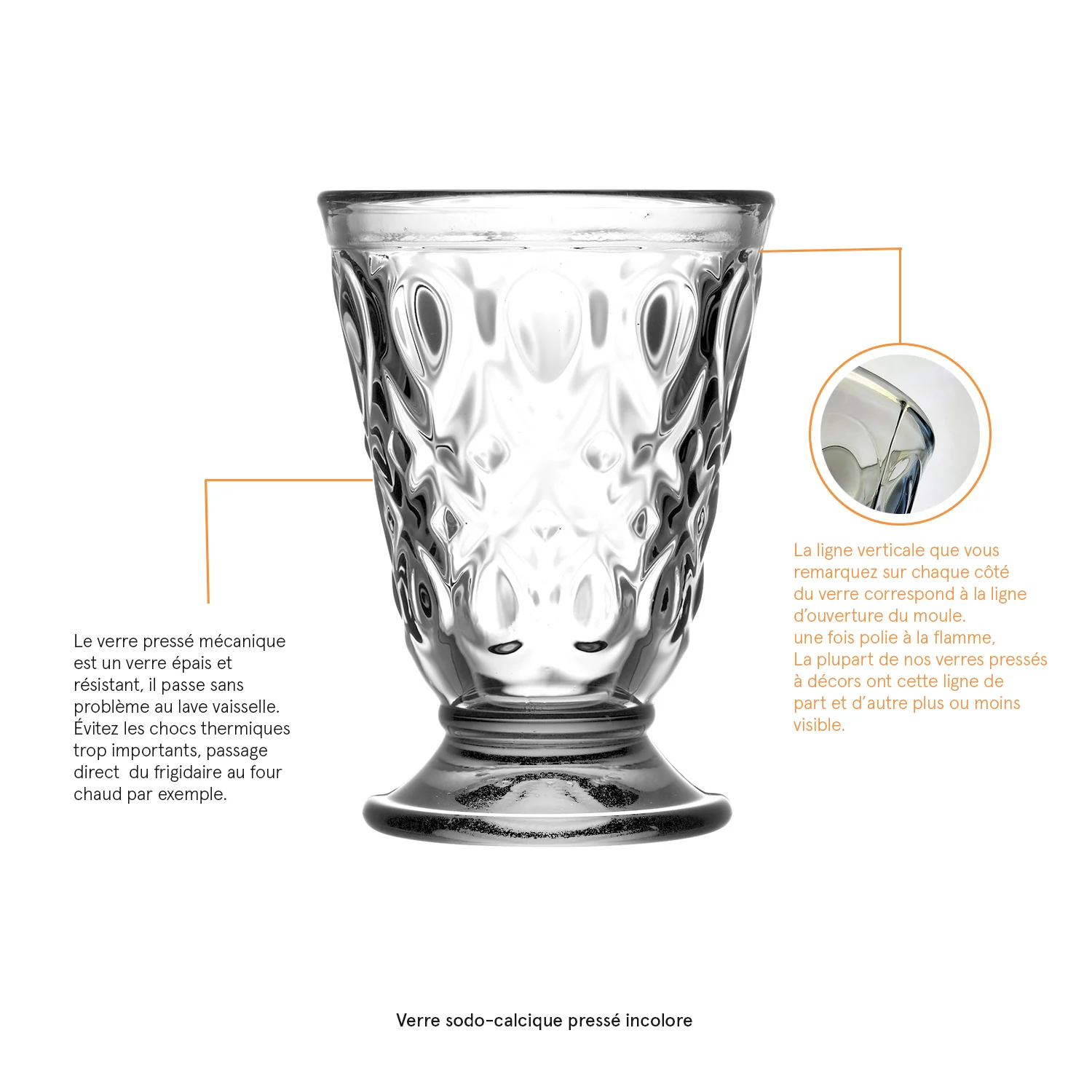 Verre à eau noir LYONNAIS La Rochère