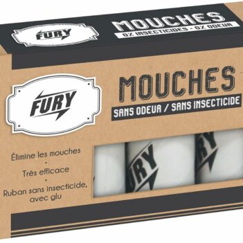 pièges rubans à mouches collants fury