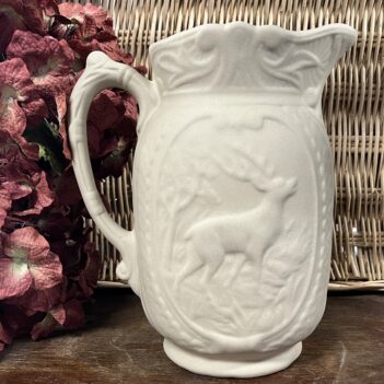 pichet cerf grès brut intérieur terre cuite manufacture de digoin