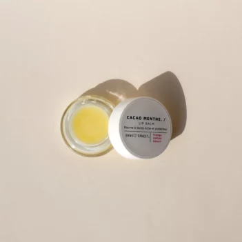 baume à lèvres cacao et menthe naturel bio Ernest Ernest
