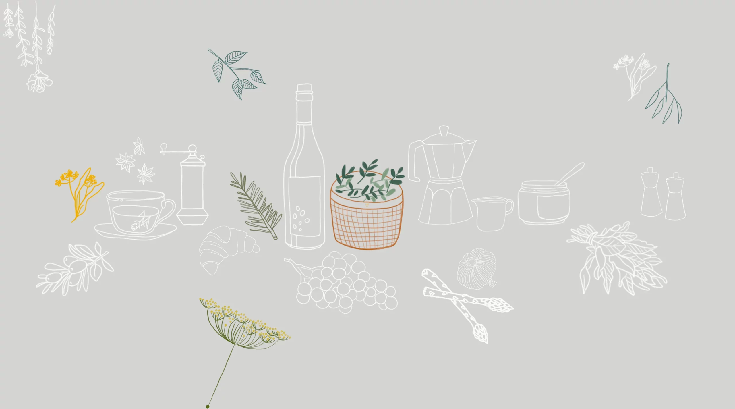 nappe brodée à la main en lin à bientôt paris