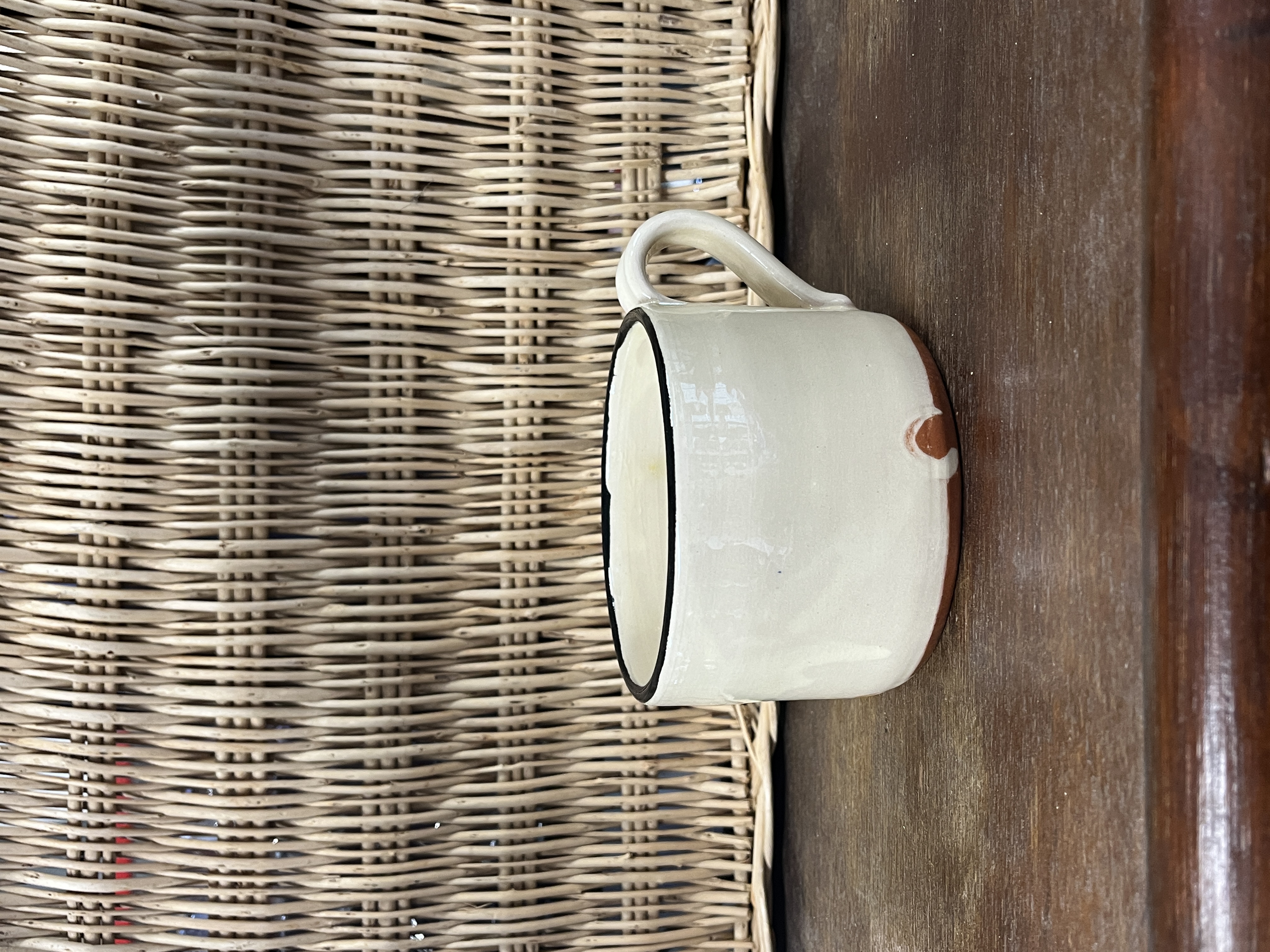 bol à anse céramique beige poterie dieulefit