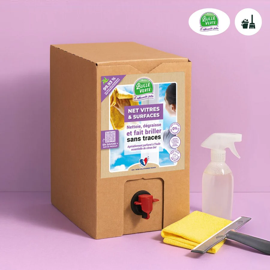 nettoyant vitres et surfaces cubis 10L bulle verte