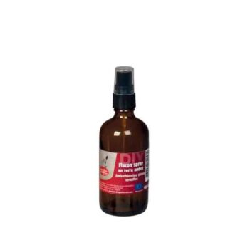 Flacon spray en verre ambré 100ml